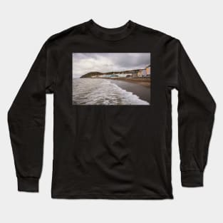 Aberystwyth North Beach, Ceredigion, Wales Long Sleeve T-Shirt